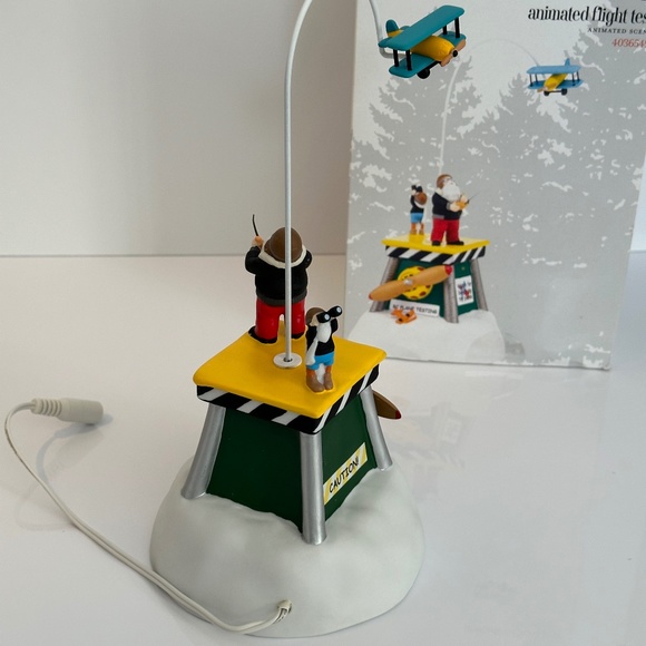 Village Department 56 North Pole Series Animated Flight Test with Box - Picture 8 of 14